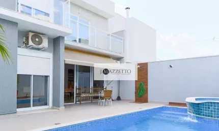 Sobrado com 4 dormitórios, 285 m² - venda por R$ 1.800.000,00 ou aluguel por R$ 15.006,59/mês - Residencial Beira da Mata - Indaiatuba/SP