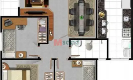 Apartamento á venda no condomínio le village pitangui