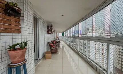 Apartamento a venda Praia Grande 3 quartos suites, vista mar na Vila Tupi