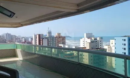 Apartamento a venda praia grande sp 3 quartos suites vista mar na vila tupi