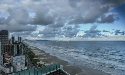 Apartamento Frente Mar à venda com 3 Quartos e lazer no Caiçara Praia Grande-SP