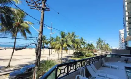 Apartamento a venda Praia Grande 2 quartos e lazer, frente mar no bairro Aviação