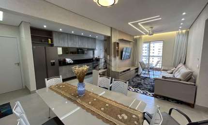 Apartamento a venda Praia Grande com 2 quartos 91 m² e lazer de clube na Aviação
