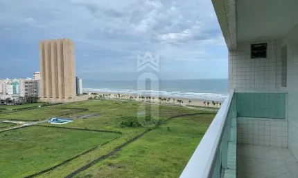 Apartamento com vista mar 2 dormitórios 77m² - mirim, praia grande/sp