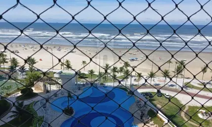 APARTAMENTO FRENTE MAR 2 DORMITÓRIOS 1 SUÍTE 70M² - MIRIM, PRAIA GRANDE/SP