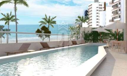 Apartamento Frente Mar com 3 SUÍTES 140M² - Vila Tupi, PRAIA GRANDE/SP