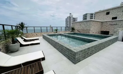 Apartamento praia grande à venda, 2 quartos, vista mar no bairro vila caiçara