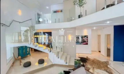 Impecável casa em condomínio à venda em Jundiaí-SP, bairro Jundiaí Mirim: 4 quartos, 3 suítes, 3 salas, 5 banheiros, 9 vagas, 590m².