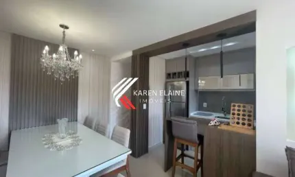 Apartamento à venda mobiliado: sacada+ churrasq + 2 dorm + elevador/biguaçu
