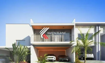 Casa à venda alto padrão: 03 dorm  + 01 suíte master -condomínio blue 216m²