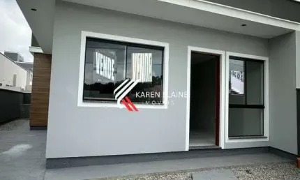 Casa moderna nova à venda: 2 dorm (1 suíte), bela vista - palhoça
