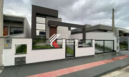 Casa nova à venda: 3 dorm (1 suíte), sozinha no terreno-bela vista, palhoça
