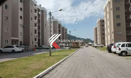 Apartamento 2 dormitórios com sacada e churrasqueira à venda em biguaçu