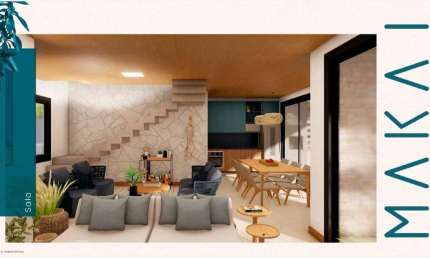 Casa em Condomínio de Luxo na Praia do Forte, 2 quartos, 2 suítes, 75m² - Mata de São João-BA