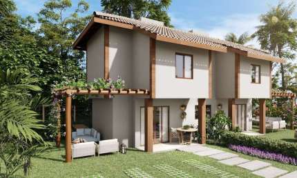 Casa em condomínio à venda em Mata de São João-BA, na Praia do Forte! 2 quartos, 2 suítes, 1 sala, 3 banheiros, 2 vagas e 1.915m² de área.