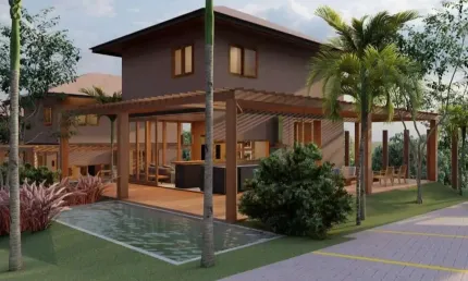 Casa de luxo em condomínio na Praia do Forte: 4 quartos, 4 suítes, 5 banheiros, 3 vagas de garagem. Venha conhecer!