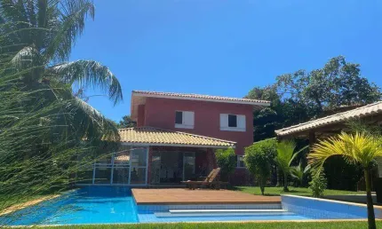 Casa de luxo em condomínio no Sauipe: 4 quartos, 4 suítes, 298m² - Mata de São João-BA