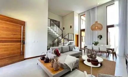 Casa de luxo em condomínio à venda em mata de são joão-ba, praia do forte: 5 quartos, 5 suítes, 2 salas, 6 banheiros, 4 vagas, 490m².