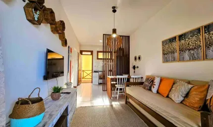 Apartamento de 2 quartos com suíte em Itacimirim Camaçari-BA: 70m², sala, 2 banheiros e vaga de garagem. Aproveite!