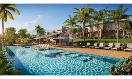 Casa de luxo em condomínio na Praia do Forte, 2 quartos, 3 banheiros, 2 vagas de garagem, 136m² - Mata de São João-BA