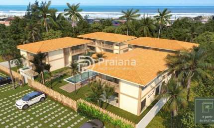 Apartamento à Venda em Imbassaí: 2 Quartos, 1 Suíte, 2 Banheiros e 69,67 m² de Área - Mata de São João-BA