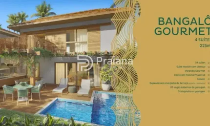 Casa em condomínio fechado com 4 quartos à venda na Avenida praia de Itacimirim, 6, Itacimirim, Camaçari