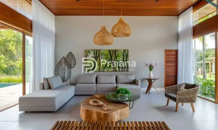 Espetacular Casa em Condomínio para Locação na Praia do Forte - 5 Quartos, 3 Suítes, 1 Sala, 7 Banheiros, 3 Vagas, 400m².
