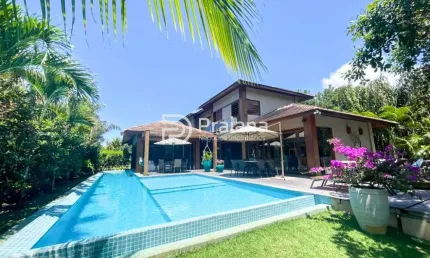 Casa a venda em praia do forte com 5 suítes| condomínio ilha dos pássaros