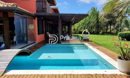 Linda casa com vista mar total para locação temporada - condomínio porto das baleias