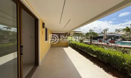 Apartamento com 4 suítes térreo frente mar a venda em itacimirim condomínio porto da espera