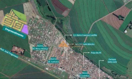Terreno à venda, 275 m² por R$ 188.807,39 - Centro - Cravinhos/SP