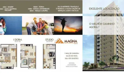 Apartamento à venda, 33 m² por r$ 220.000,00 - ribeirânia - ribeirão preto/sp