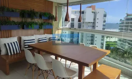 Apartamento lindíssimo na Riviera de São Lourenço com 3 suítes, mobiliado e planejado