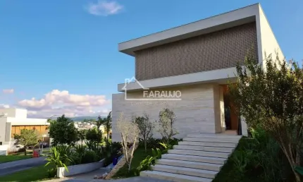 Casa de Luxo no Alphaville Nova Esplanada II - 4 Suítes, Piscina, Elevador, Adega e Arquitetura Exclusiva