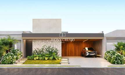 Condomínio Ouro Verde - Casa Alto Padrão em construção com 3 suítes  no Condomínio Ouro Verde.