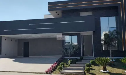 Impecável casa em condomínio à venda em indaiatuba-sp, jardim residencial dona maria josé: 3 quartos, 3 suítes, 1 sala, 6 vagas de garagem, 222m² de área.