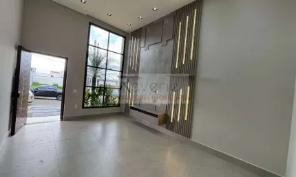 Residência de alto padrão em condomínio no Jardim Mantova, Indaiatuba-SP: 3 quartos, 1 suíte, 136m².