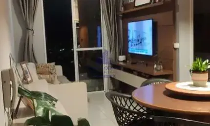 Apartamento Venda com três quartos, 69m², duas garagem cobertas.