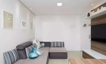 Lindo apartamento no condomíno Santa Tereza, 2 dormitórios, sala para dois ambientes, Condomníno co