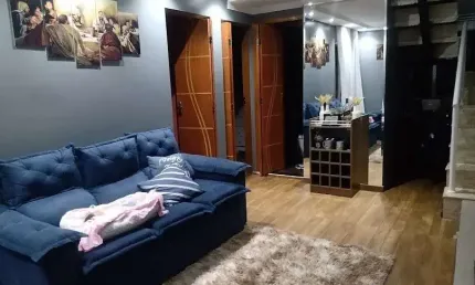Excelente Apartamento Duplex  à venda,82 metros 2 dormitórios, 1 vaga - Jardim São Domingos, Guarul
