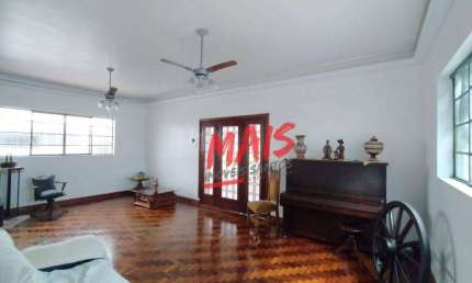 Sobrado com 3 dormitórios à venda, Terreno 520m² e construção 307m² - Boqueirão - Santos/SP