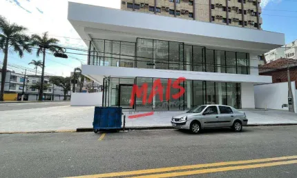 Ponto comercial com 2 salas para alugar no Gonzaga, Santos 