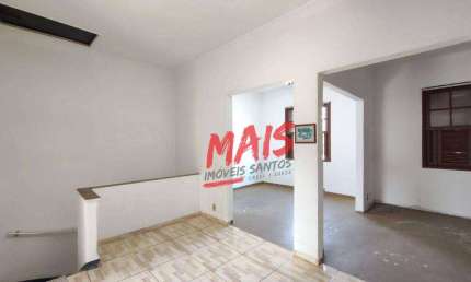 Casa sobreposta alta para locação comercial, com 70m² Boqueirão - Santos/SP
