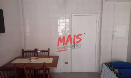Gonzaga: 1 dormitório, elevador, andar alto, vazio!!