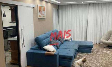 Apartamento com 2 Dormitórios à venda, 105 m² por R$ 640.000 - Marapé - Santos/SP