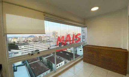 Apartamento com 2 dormitórios à venda, 70 m²  - boqueirão - santos/sp