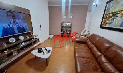 Apartamento com 3 dormitórios à venda, 121 m² - Embaré - Santos/SP