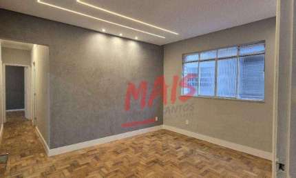 Apartamento com 2 dormitórios para alugar, 80 m² - Embaré - Santos/SP