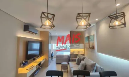 Apartamento com 1 quarto, 40 m² - venda  ou aluguel  - Gonzaga - Santos/SP