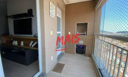 Apartamento com 2 dormitórios à venda, 70 m²  - Estuário - Santos/SP